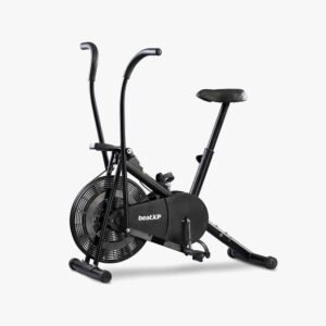 SPARNOD FITNESS SSB-08 Spin Bike Exercise Cycle for Home Gym with 8kg Flywheel, LED Display, Adjustable Resistance, Silent Belt Drive, 4-way Adjustable Cushioned Seat and 2-way Handlebar, Max User Weight 120 Kg