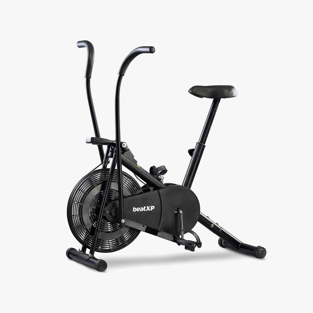 SPARNOD FITNESS SSB-08 Spin Bike Exercise Cycle for Home Gym with 8kg Flywheel, LED Display, Adjustable Resistance, Silent Belt Drive, 4-way Adjustable Cushioned Seat and 2-way Handlebar, Max User Weight 120 Kg