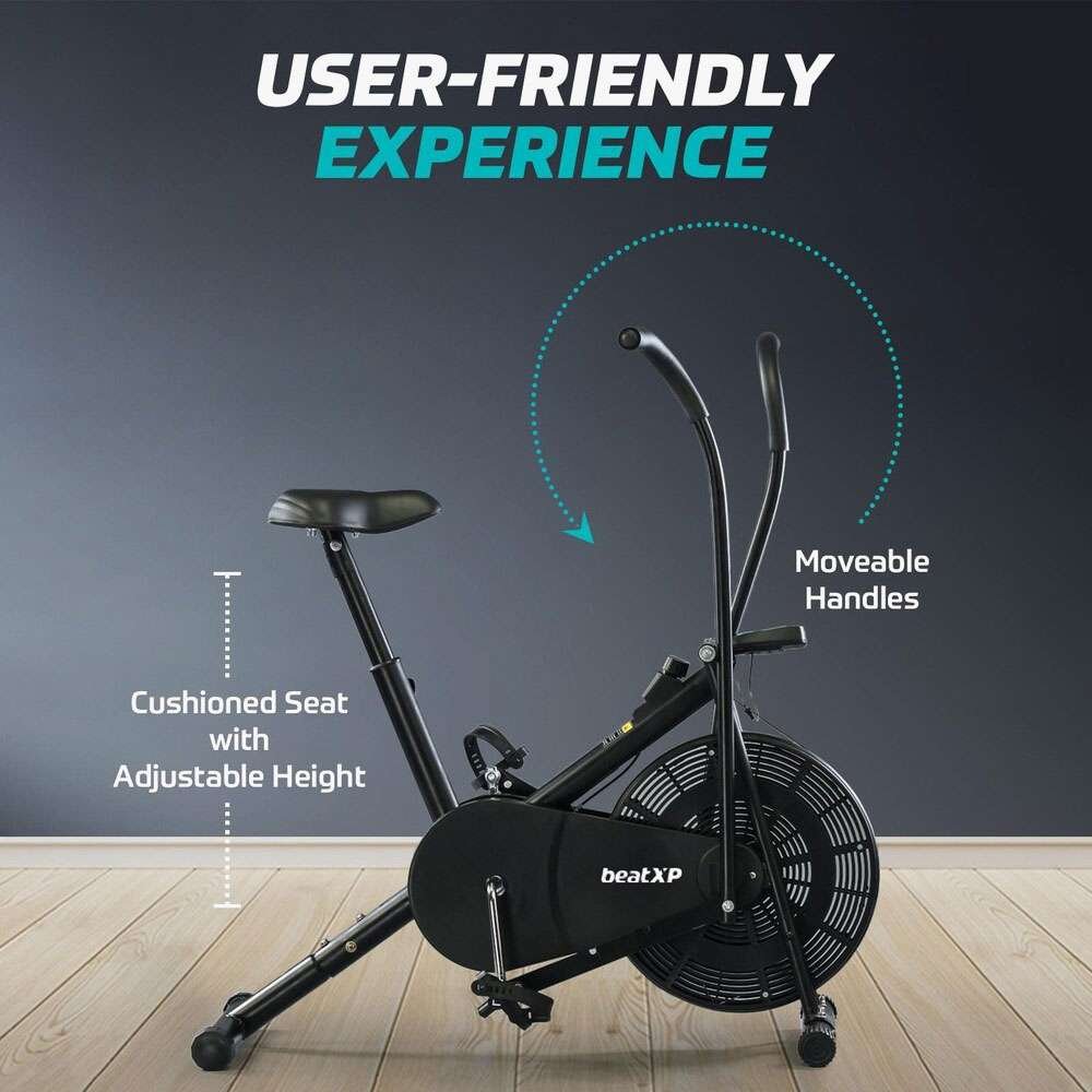 SPARNOD FITNESS SSB-08 Spin Bike Exercise Cycle for Home Gym with 8kg Flywheel, LED Display, Adjustable Resistance, Silent Belt Drive, 4-way Adjustable Cushioned Seat and 2-way Handlebar, Max User Weight 120 Kg